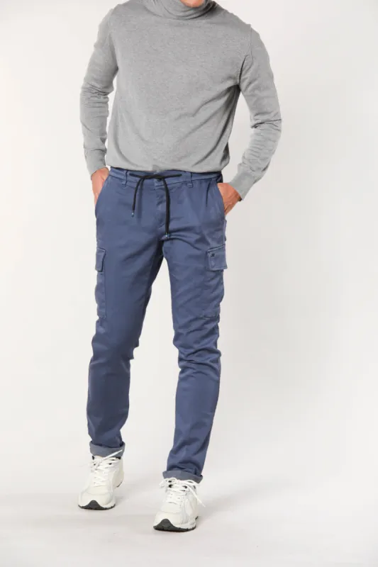 Chile Jogger Travel man active jersey cargo pants extra slim sold by Mason's