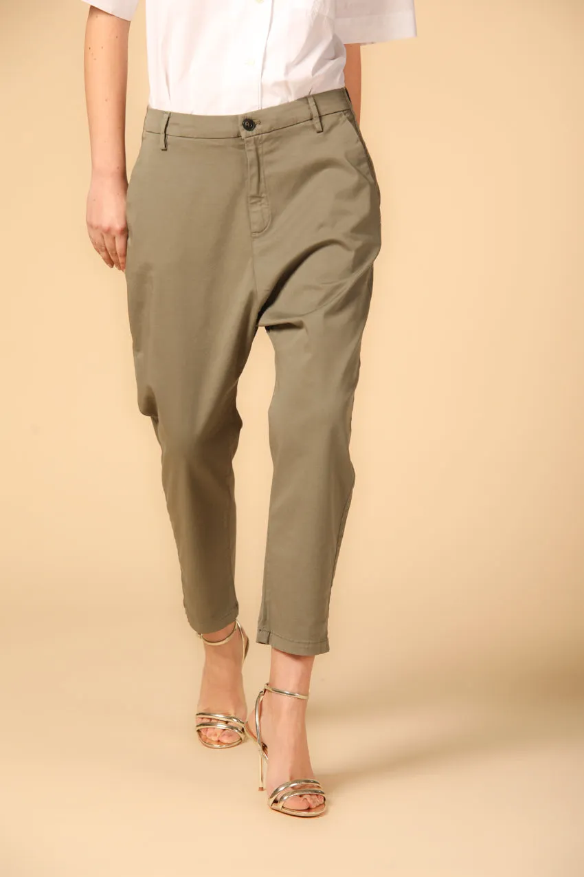 Malibu Jogger women's chino pants in gabardine relaxed ① sold by Mason's