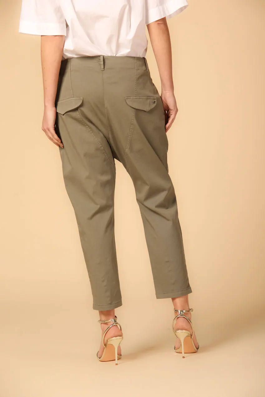 Malibu Jogger women's chino pants in gabardine relaxed ① sold by Mason's product image thumbnail 5