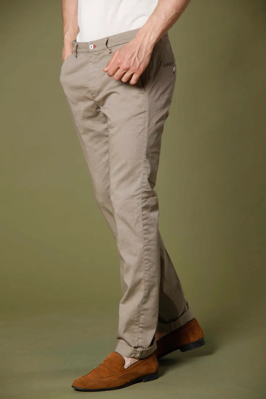 Torino Summer Color men's chino pants in cotton and tencel slim sold by Mason's product image thumbnail 4