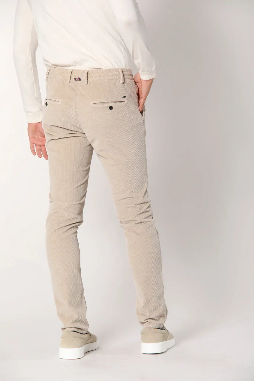 Milano Jogger man velvet chino pants 500 stripes extra slim sold by Mason's product image thumbnail 4