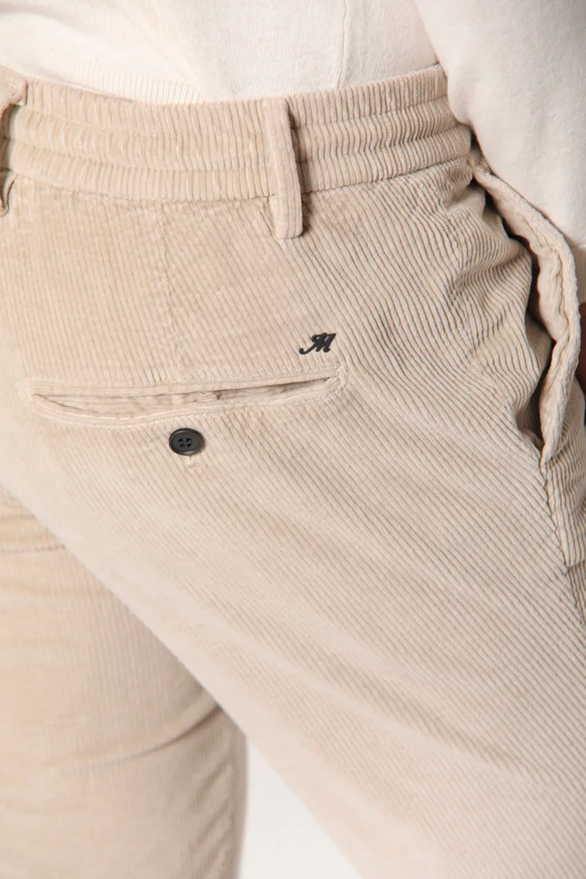 Milano Jogger man velvet chino pants 500 stripes extra slim sold by Mason's product image thumbnail 2