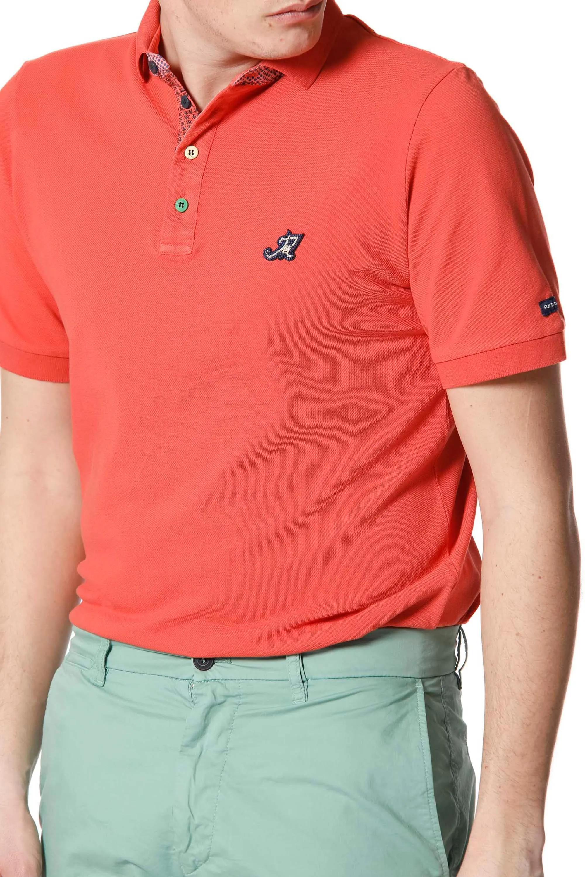 Leopardi man polo shirt in cotton with details sold by Mason's product image thumbnail 3