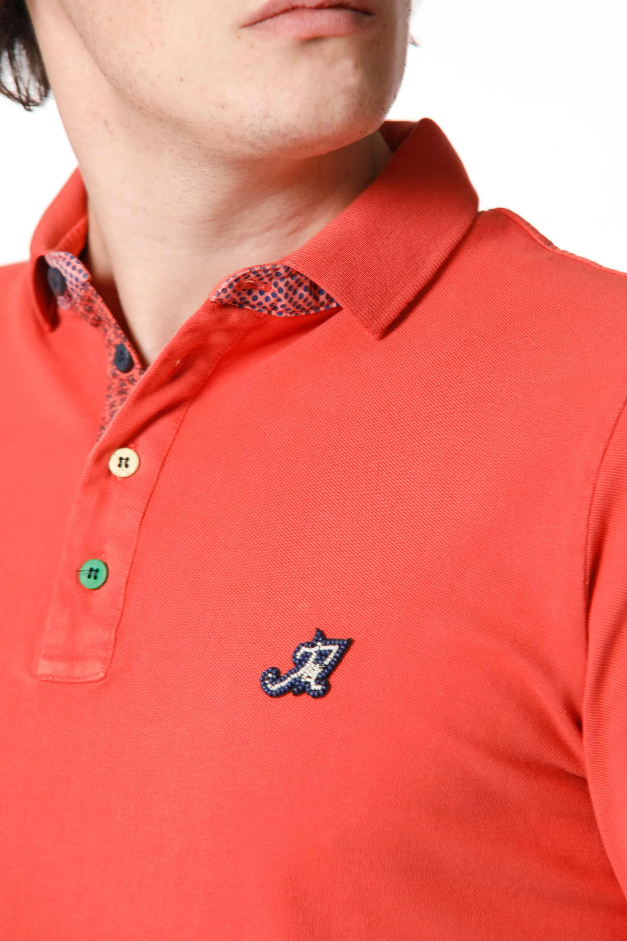 Leopardi man polo shirt in cotton with details sold by Mason's product image thumbnail 5