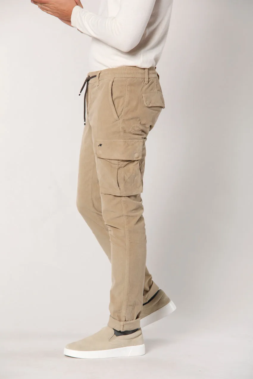 Chile Jogger man cargo pant in 1500 striped velvet extra slim sold by Mason's product image thumbnail 5