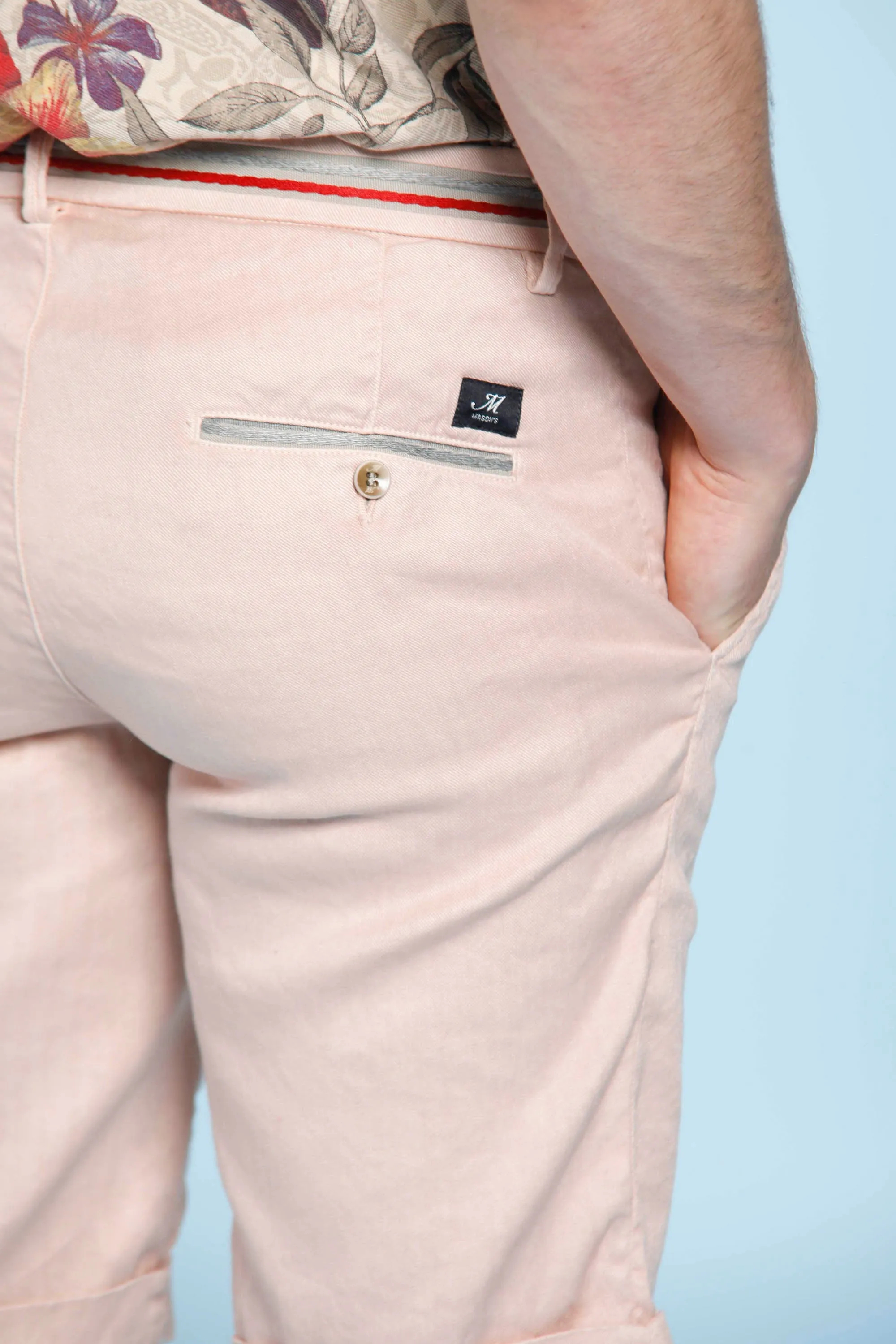 Torino Oxford man chino bermuda in linen and cotton regular sold by Mason's product image thumbnail 4