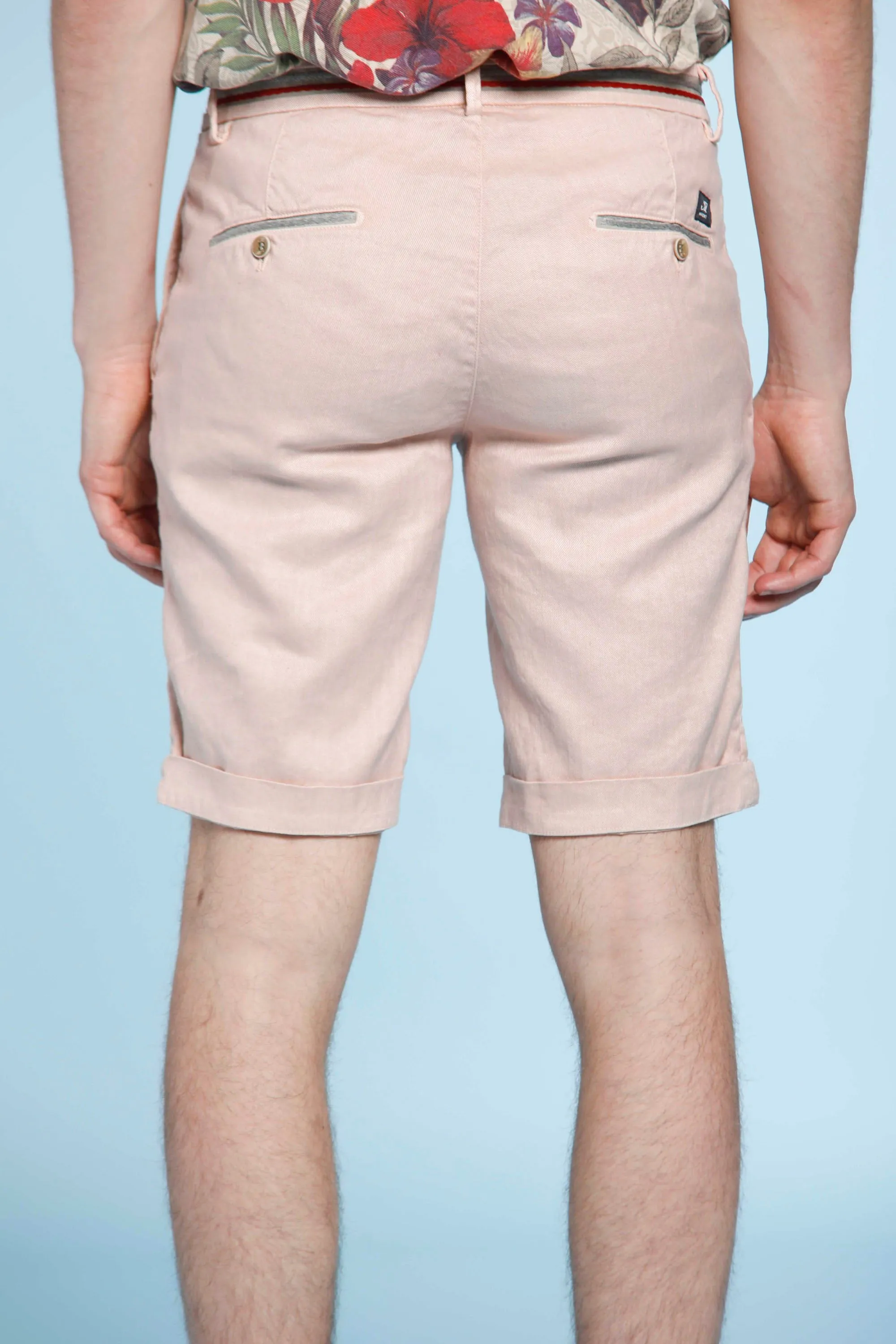 Torino Oxford man chino bermuda in linen and cotton regular sold by Mason's product image thumbnail 3