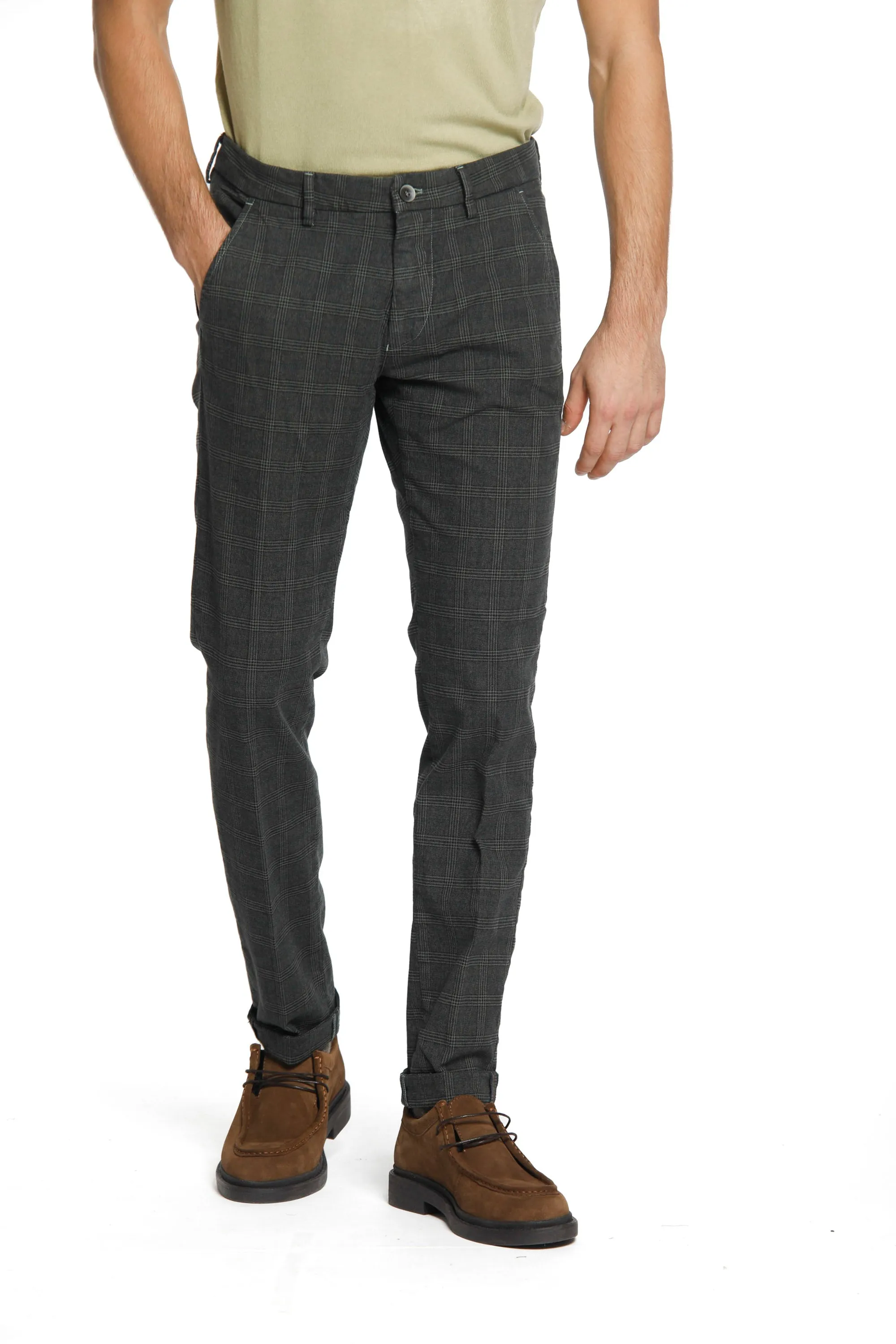 New York man wales print chino pants regular sold by Mason's