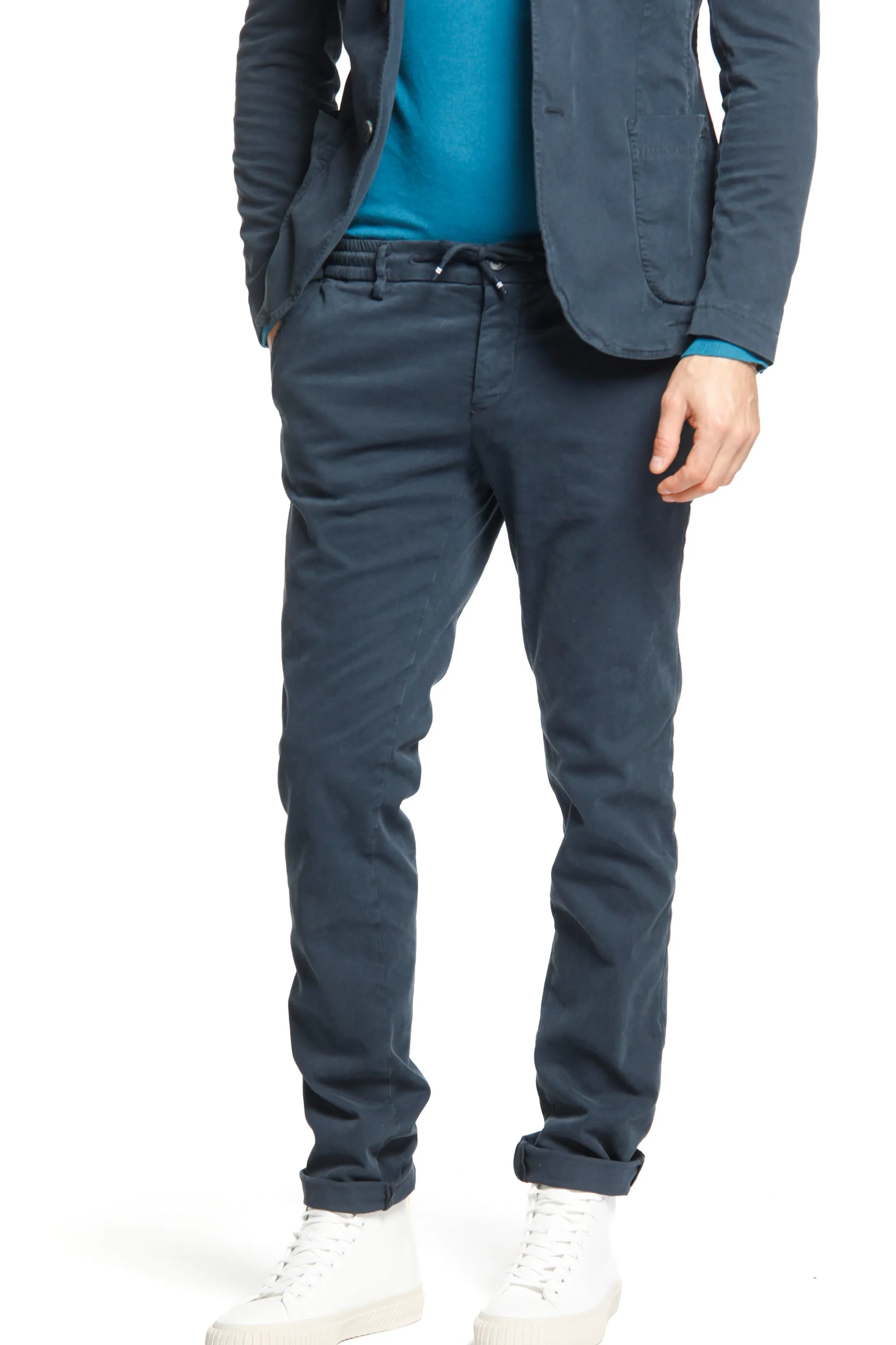 Milano Jogger man stretch gabardine chino pants extra slim sold by Mason's product image thumbnail 2