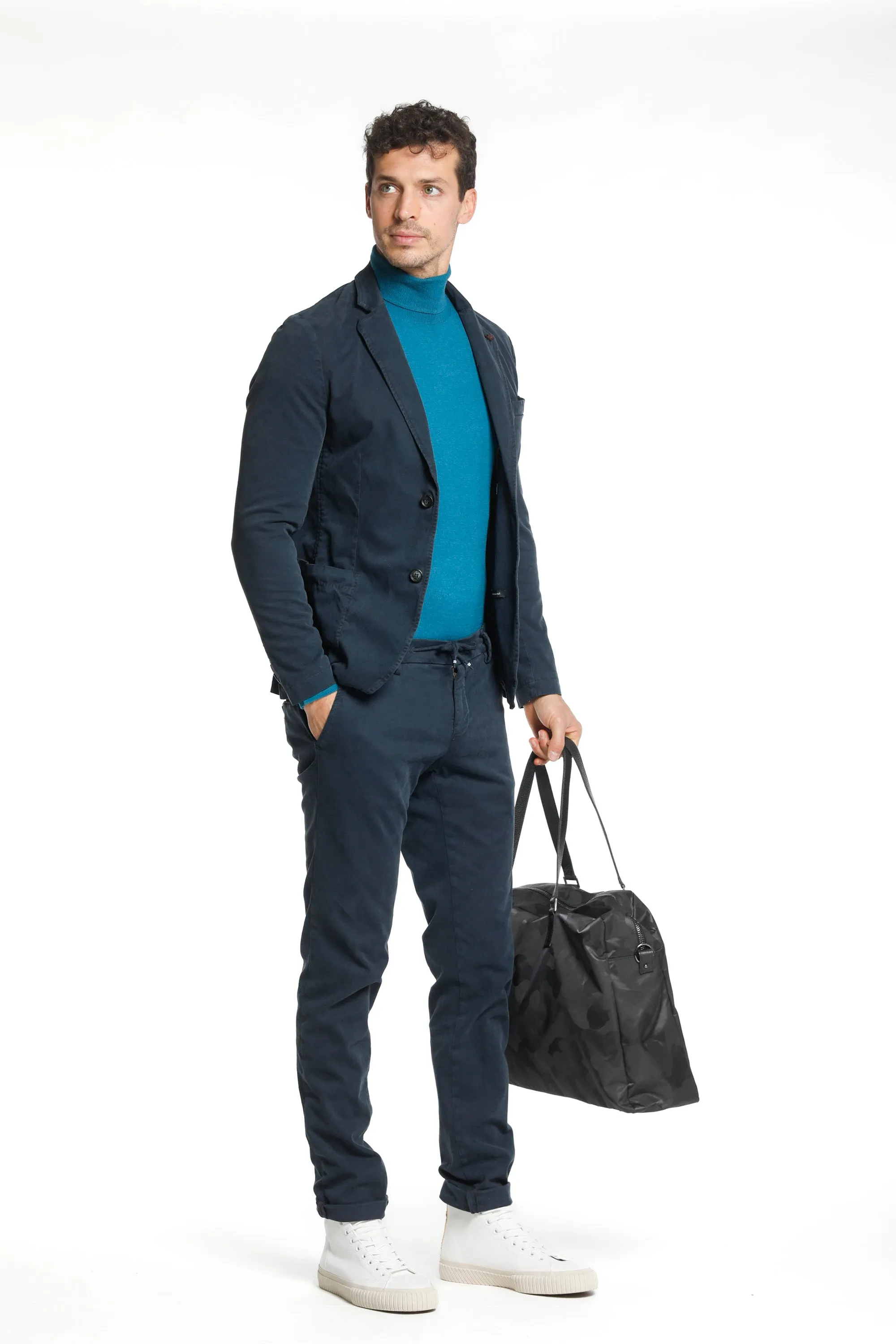 Milano Jogger man stretch gabardine chino pants extra slim sold by Mason's product image thumbnail 3