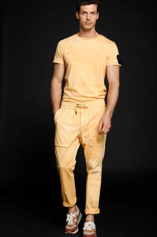 Arizona Fatigue man cargo pants in stretch jersey Logo edition carrot fit sold by Mason's