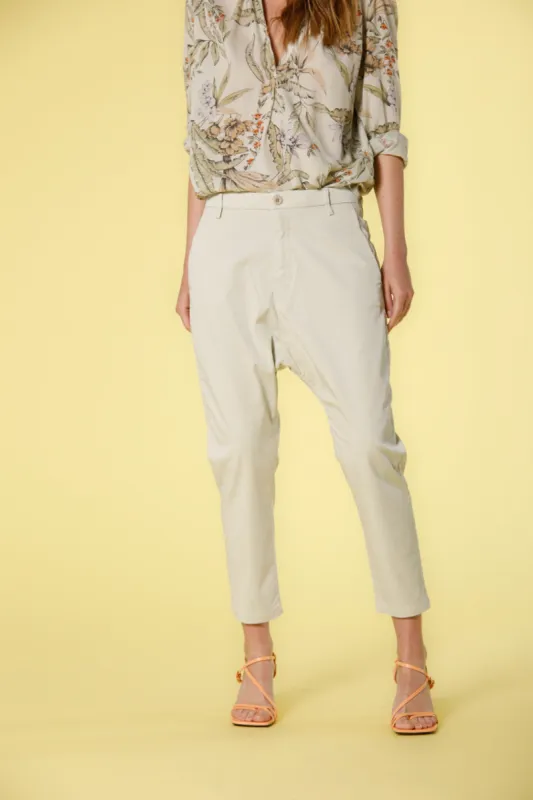 Malibu Jogger women's chino pants in gabardine relaxed sold by Mason's