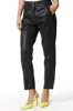 Iris Jog woman chino pants in linen and cotton curvy sold by Mason's