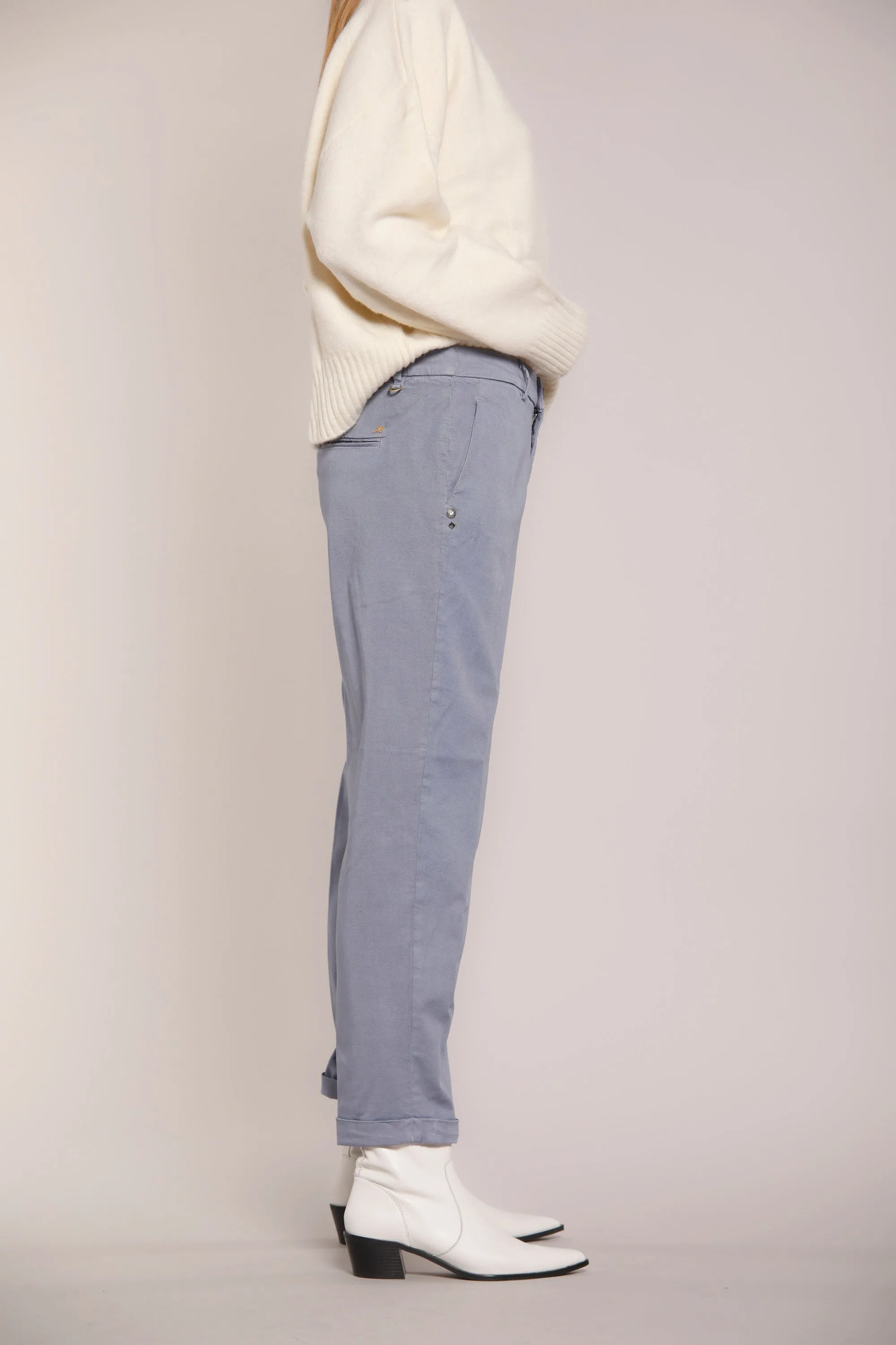 New York Cozy twill woman chino pants relaxed sold by Mason's product image thumbnail 3