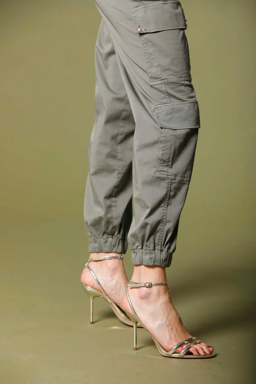 Evita Cargo women's cargo pants in gabardine with details curvy sold by Mason's product image thumbnail 2