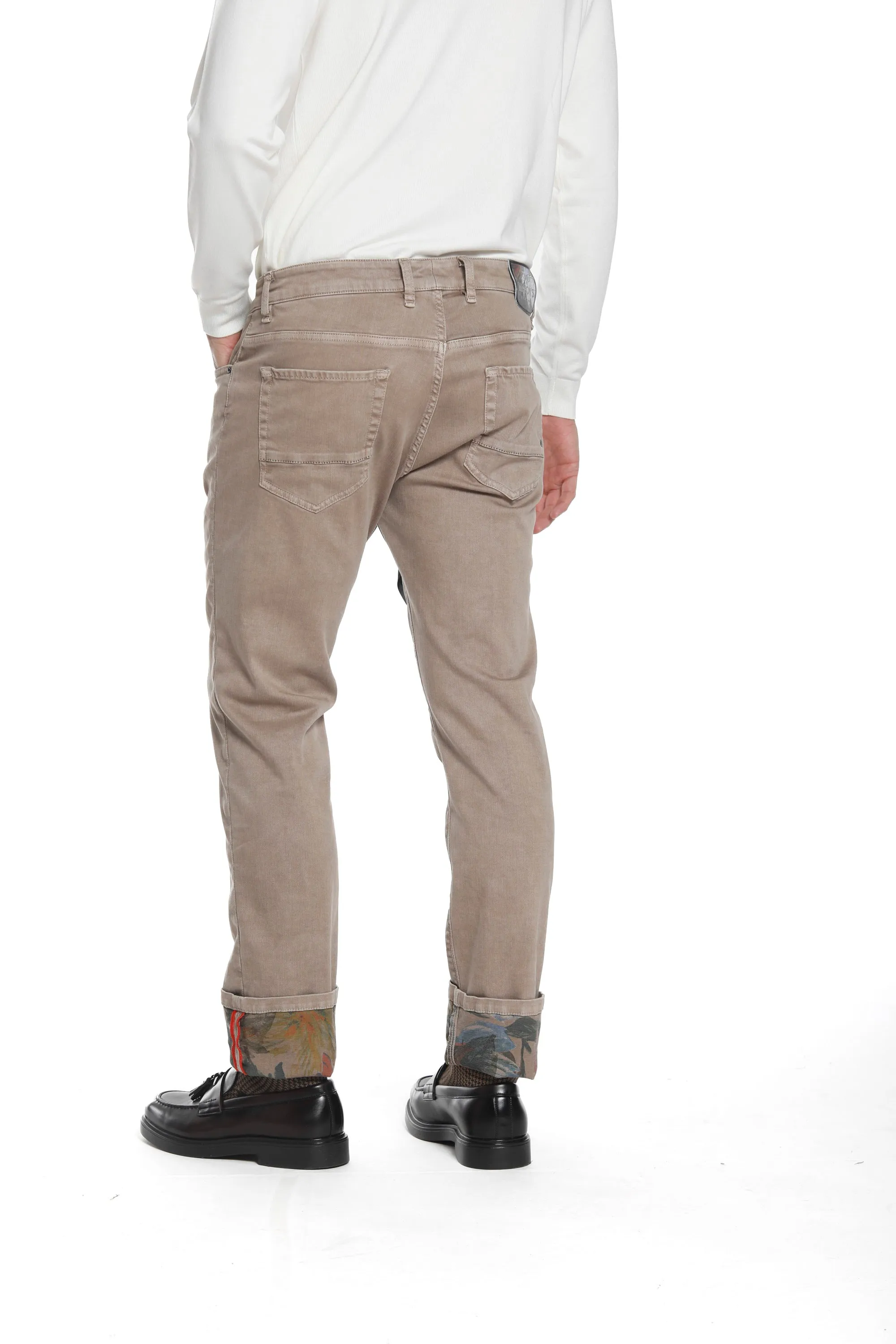 Harris 5 Pockets man denim pant in gabardine and details slim sold by Mason's product image thumbnail 3