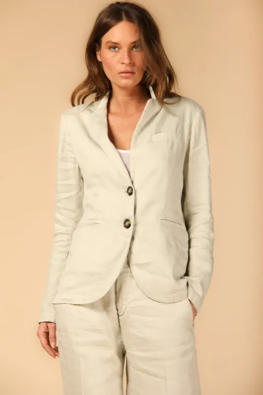 Helena woman's blazer in linen and viscose sold by Mason's