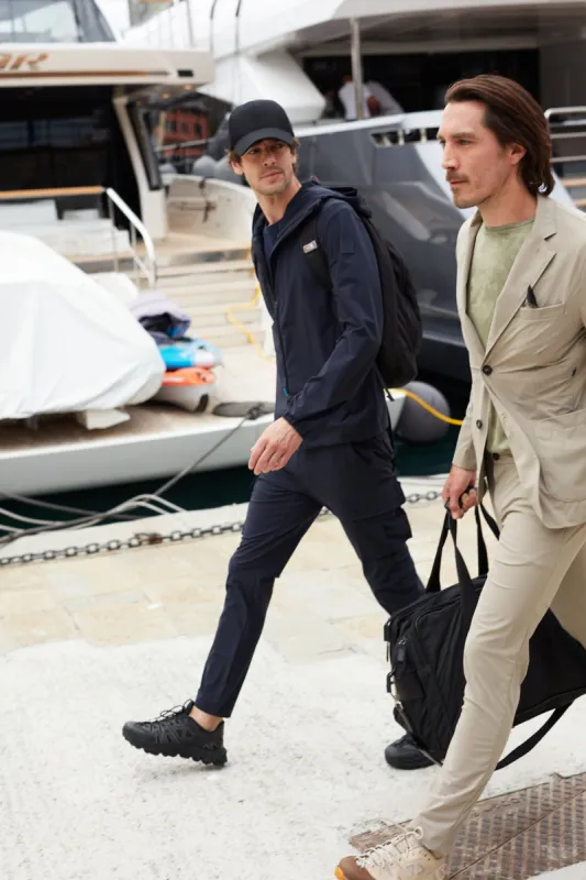 Milano Style Dynamic man chino pants in super technical jersey extra slim sold by Mason's