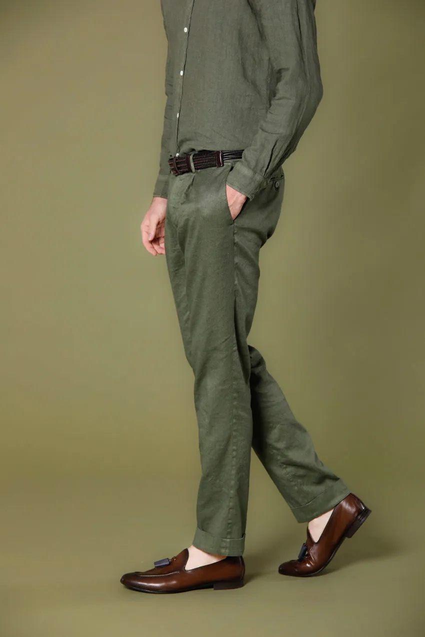 Genova Style men's chino pants in linen and cotton twill regular sold by Mason's product image thumbnail 5