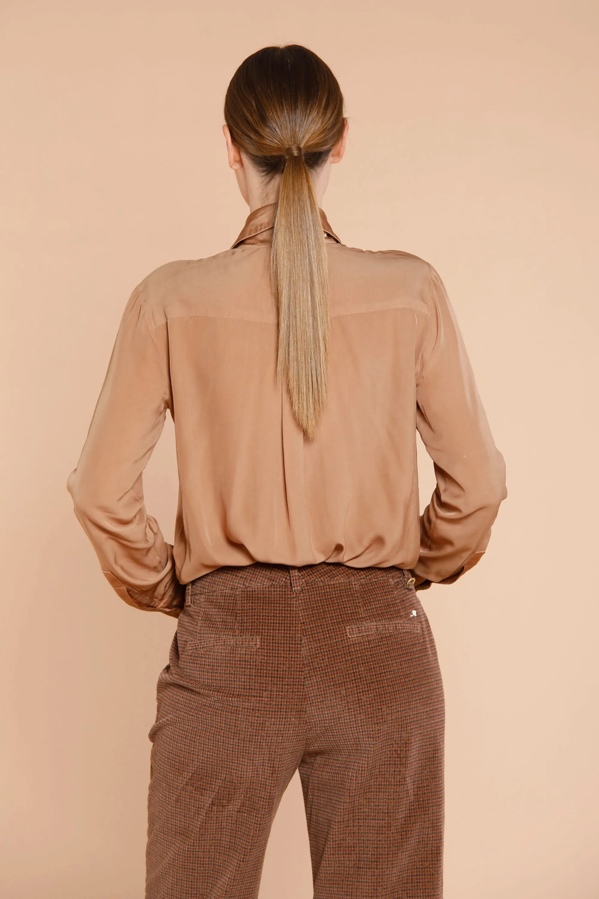 Nicole Jabot woman viscose shirt with ruffles and long sleeves sold by Mason's product image thumbnail 5