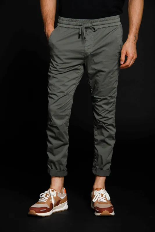 John man chino pants in cotton and nylon Logo edition carrot fit ① sold by Mason's