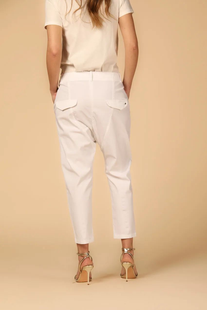 Malibu Jogger women's chino pants in gabardine relaxed ① sold by Mason's product image thumbnail 5
