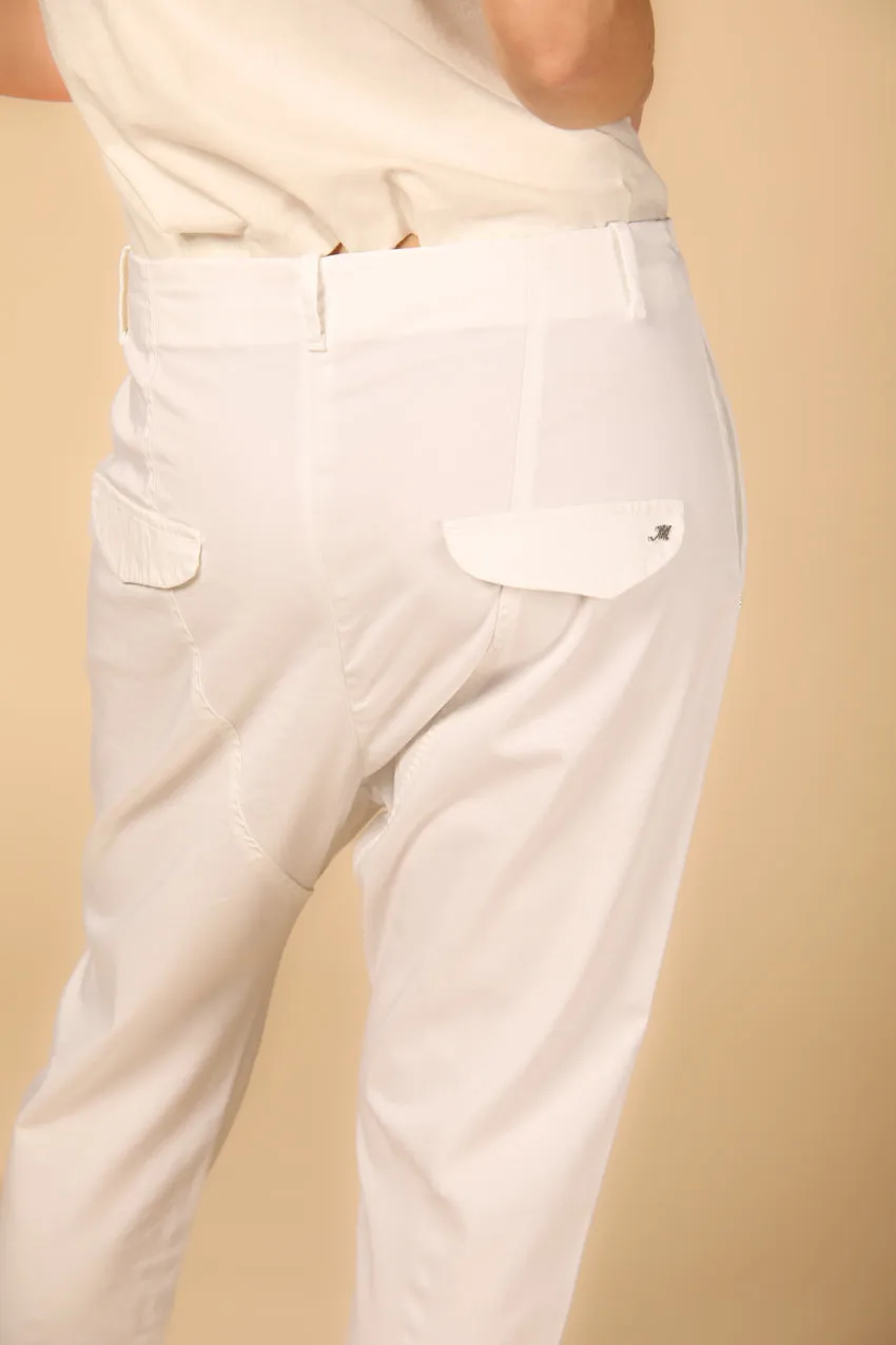 Malibu Jogger women's chino pants in gabardine relaxed ① sold by Mason's product image thumbnail 4