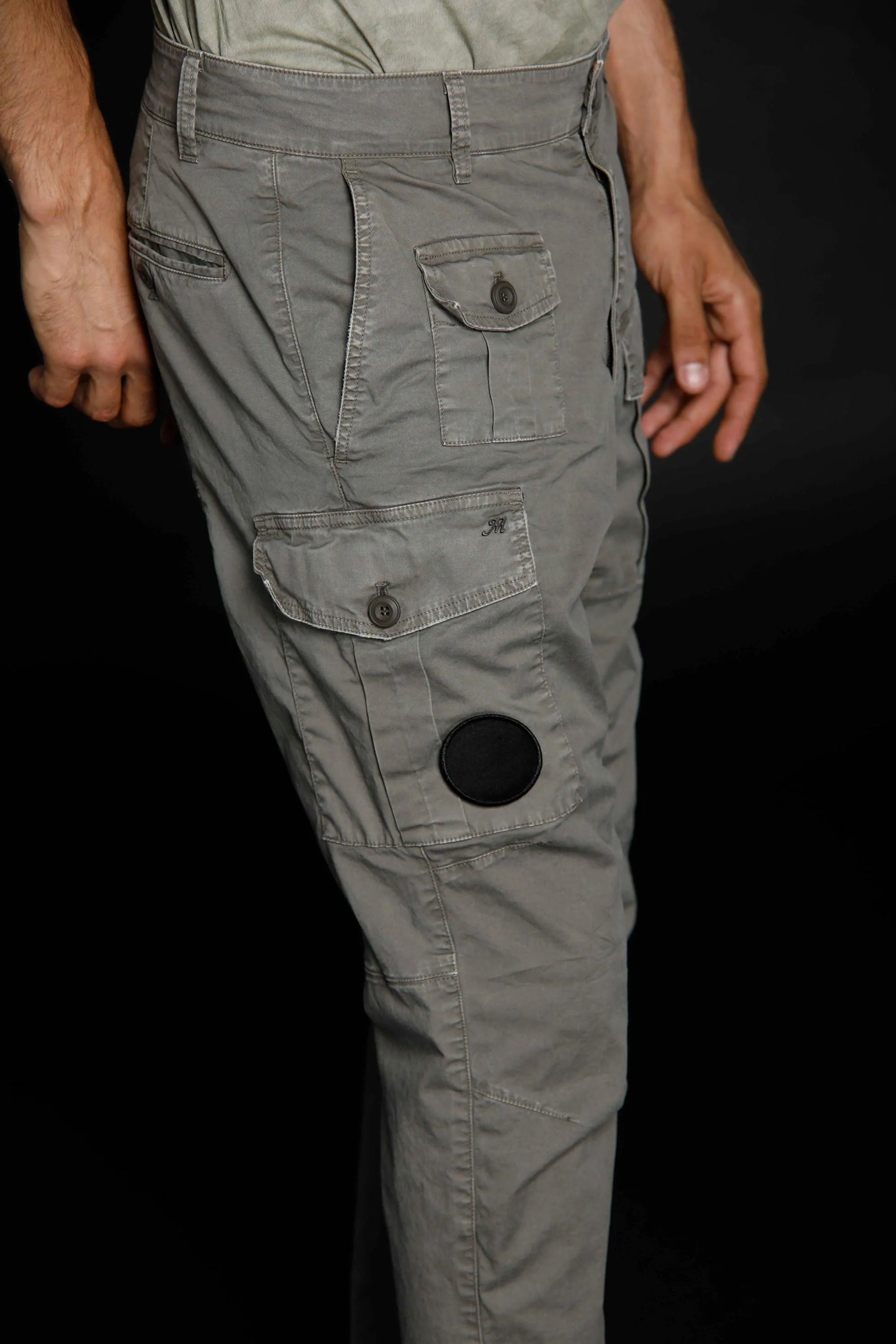 George man cargo pants in stretch cotton Logo edition carrot fit ① sold by Mason's product image thumbnail 3