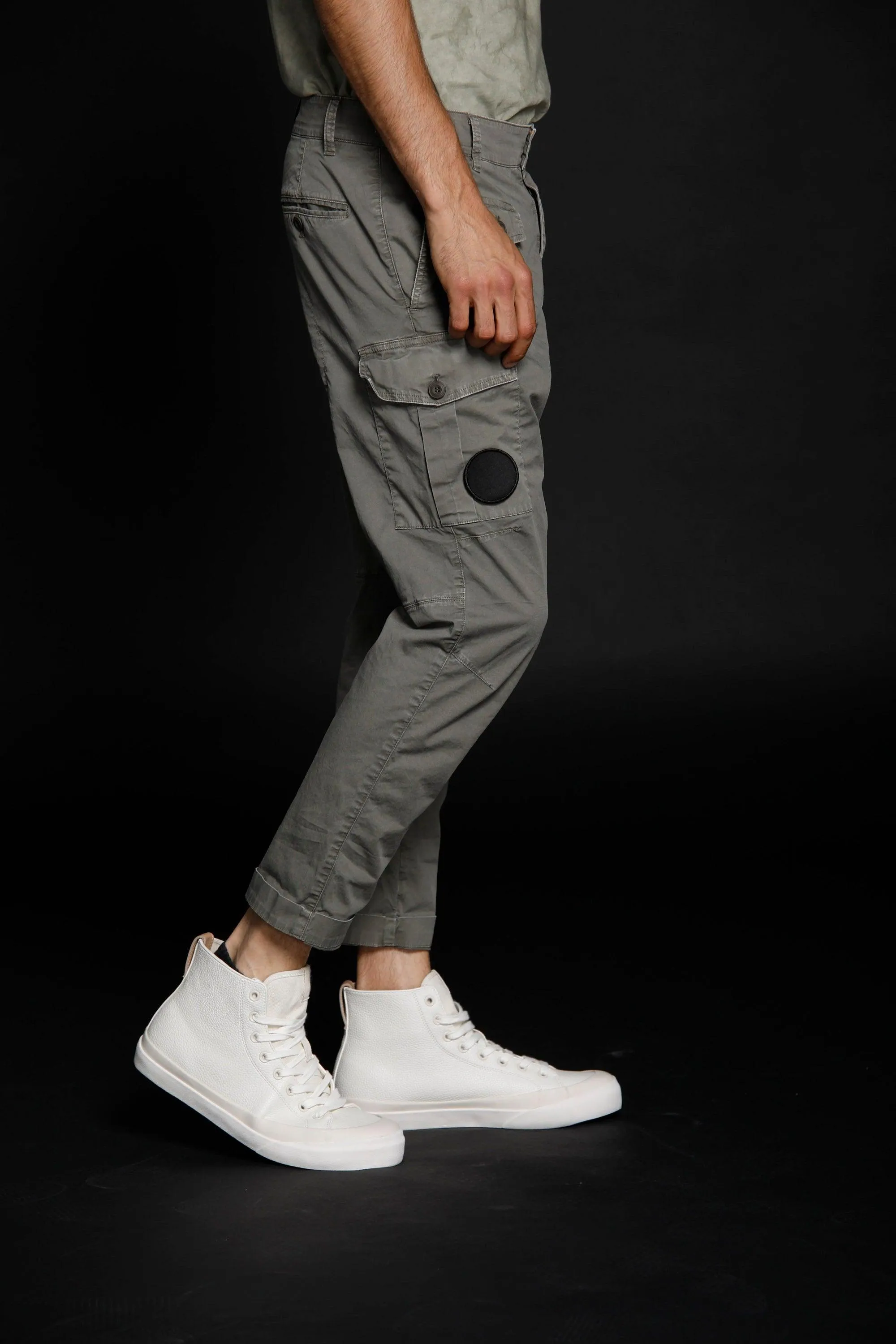 George man cargo pants in stretch cotton Logo edition carrot fit ① sold by Mason's product image thumbnail 2