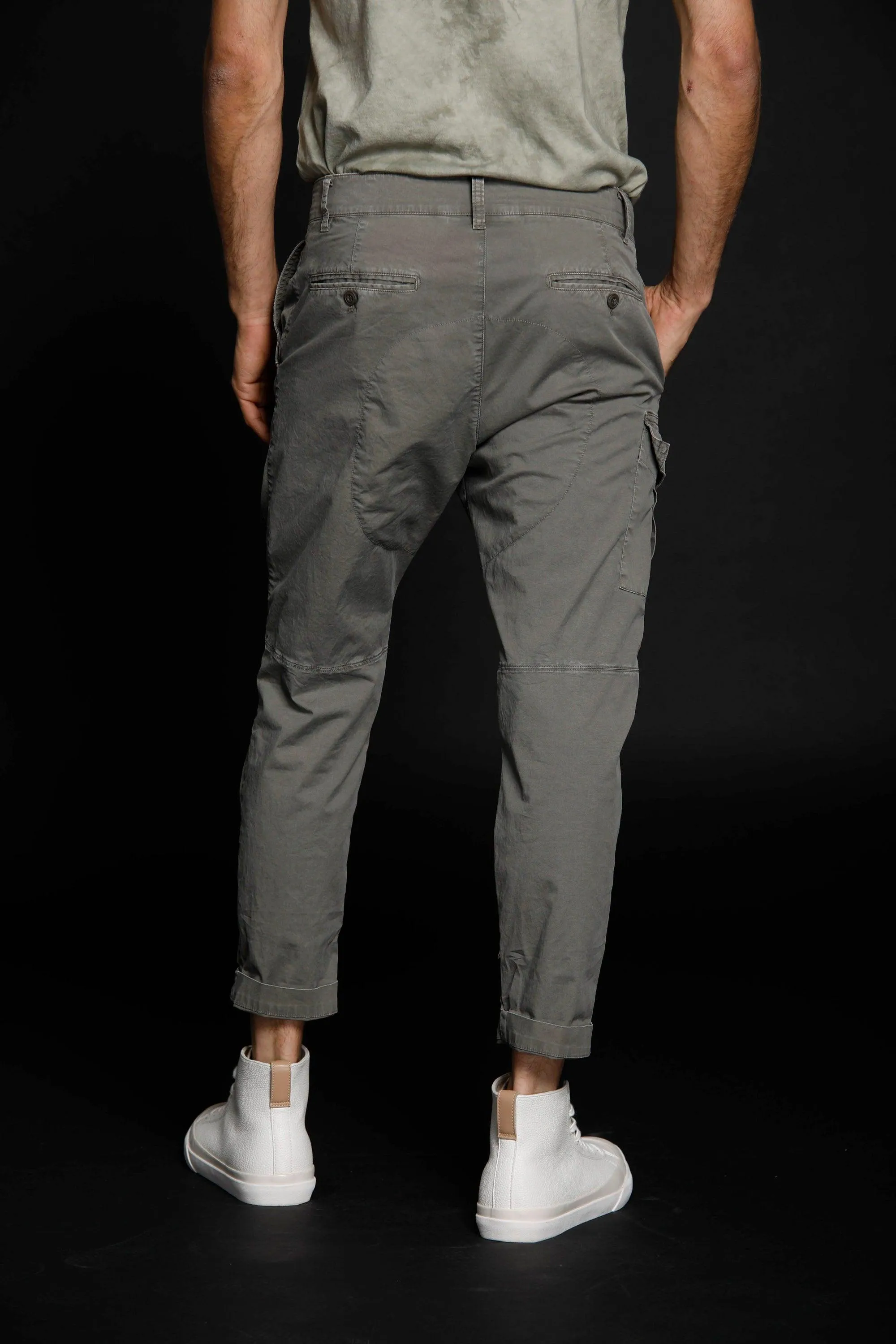 George man cargo pants in stretch cotton Logo edition carrot fit ① sold by Mason's product image thumbnail 4