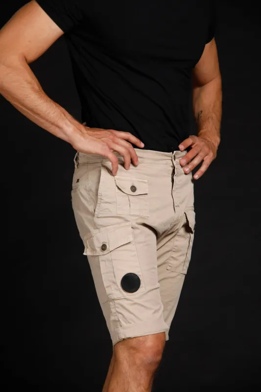 George man cargo bermuda Logo Edition in stretch cotton regular sold by Mason's