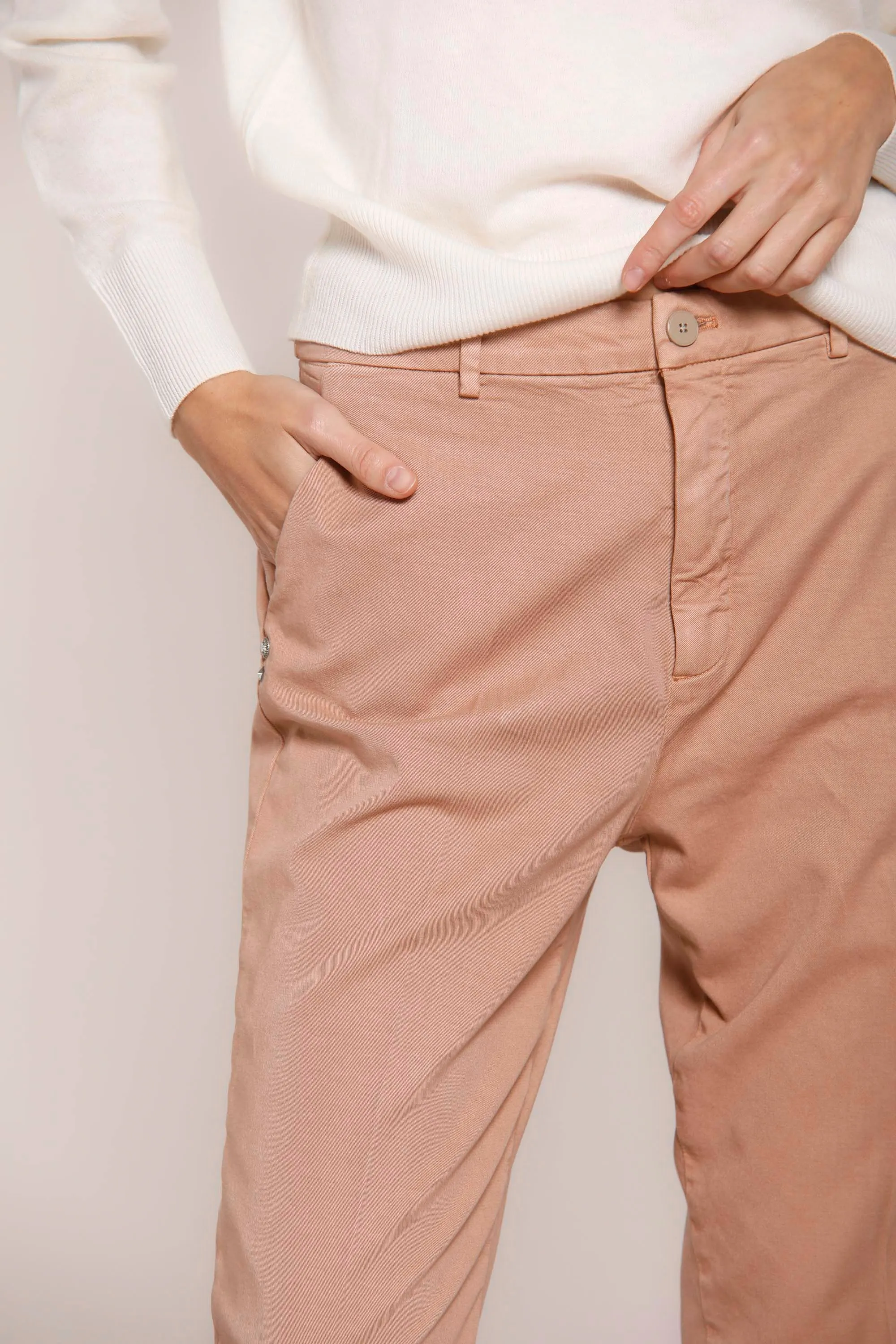 New York Cozy twill woman chino pants relaxed sold by Mason's product image thumbnail 3