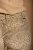 New York Flare women's chino pants in velvet with crocodile print slim fit sold by Mason's