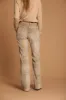 New York Flare women's chino pants in velvet with crocodile print slim fit sold by Mason's