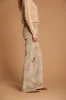 New York Flare women's chino pants in velvet with crocodile print slim fit sold by Mason's