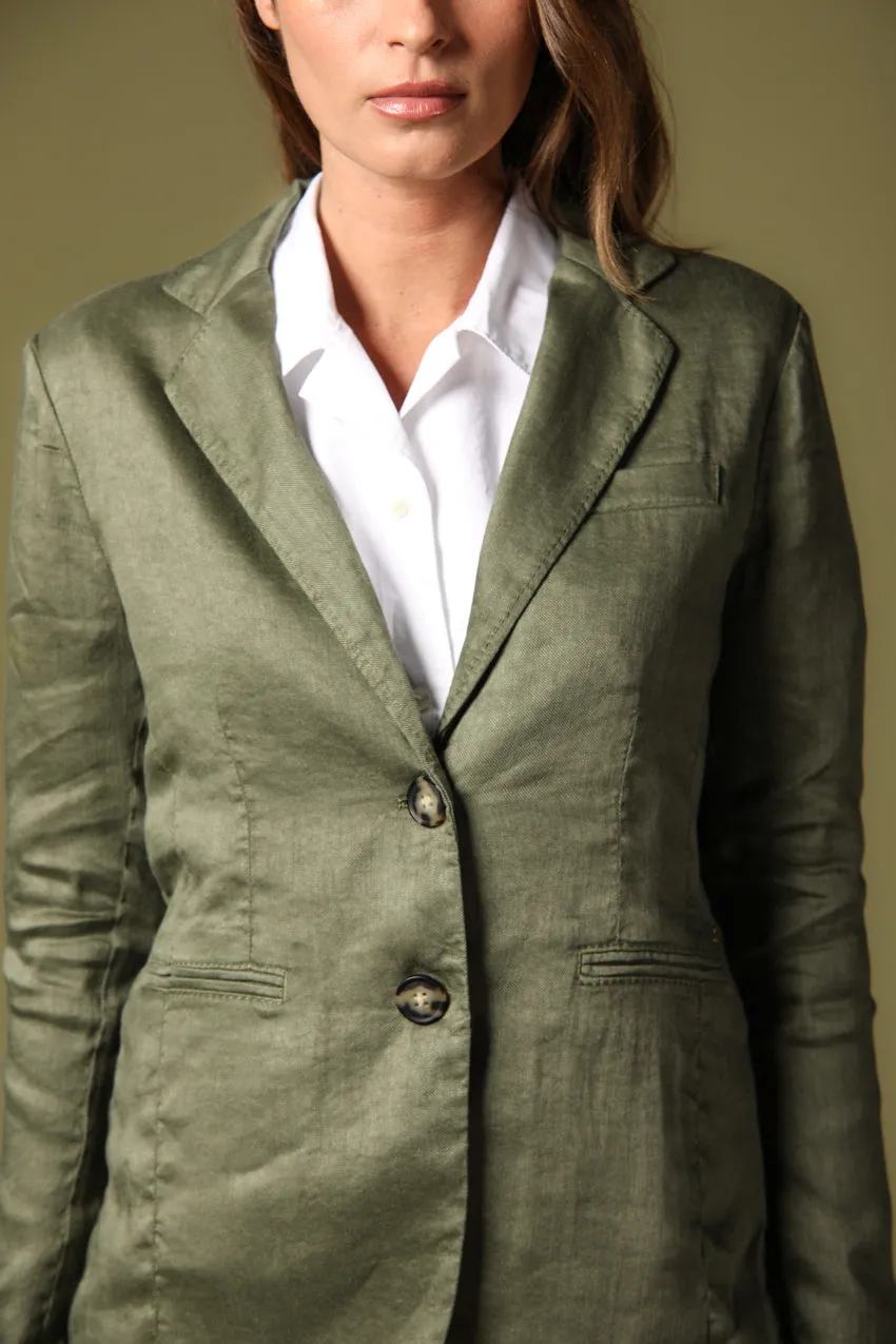 Helena woman's blazer in linen and viscose sold by Mason's product image thumbnail 3