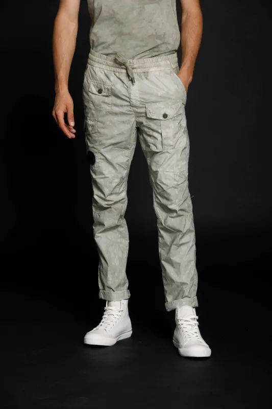 George man cargo pants in tencel and cotton Logo edition carrot fit ① sold by Mason's