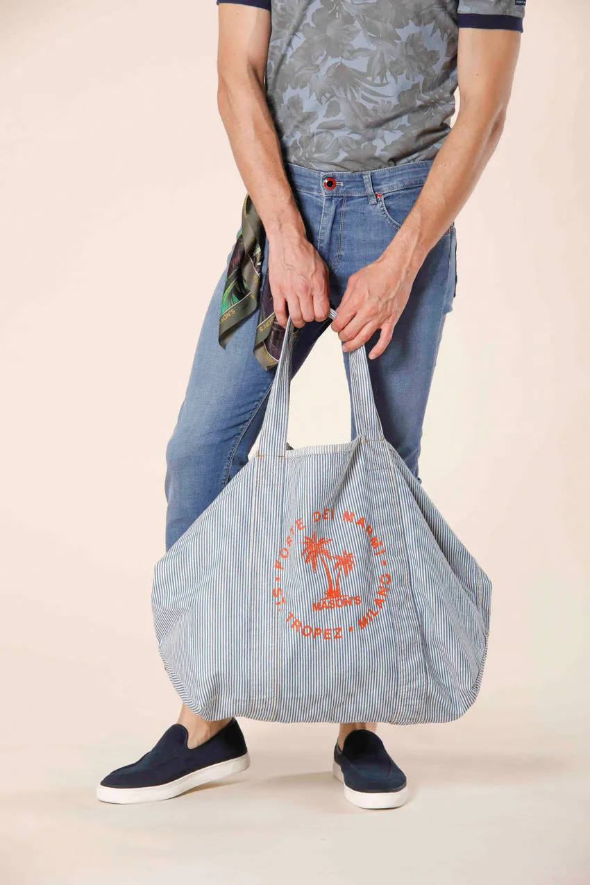 Mason’s Bag unisex bag in cotton row printing ① sold by Mason's