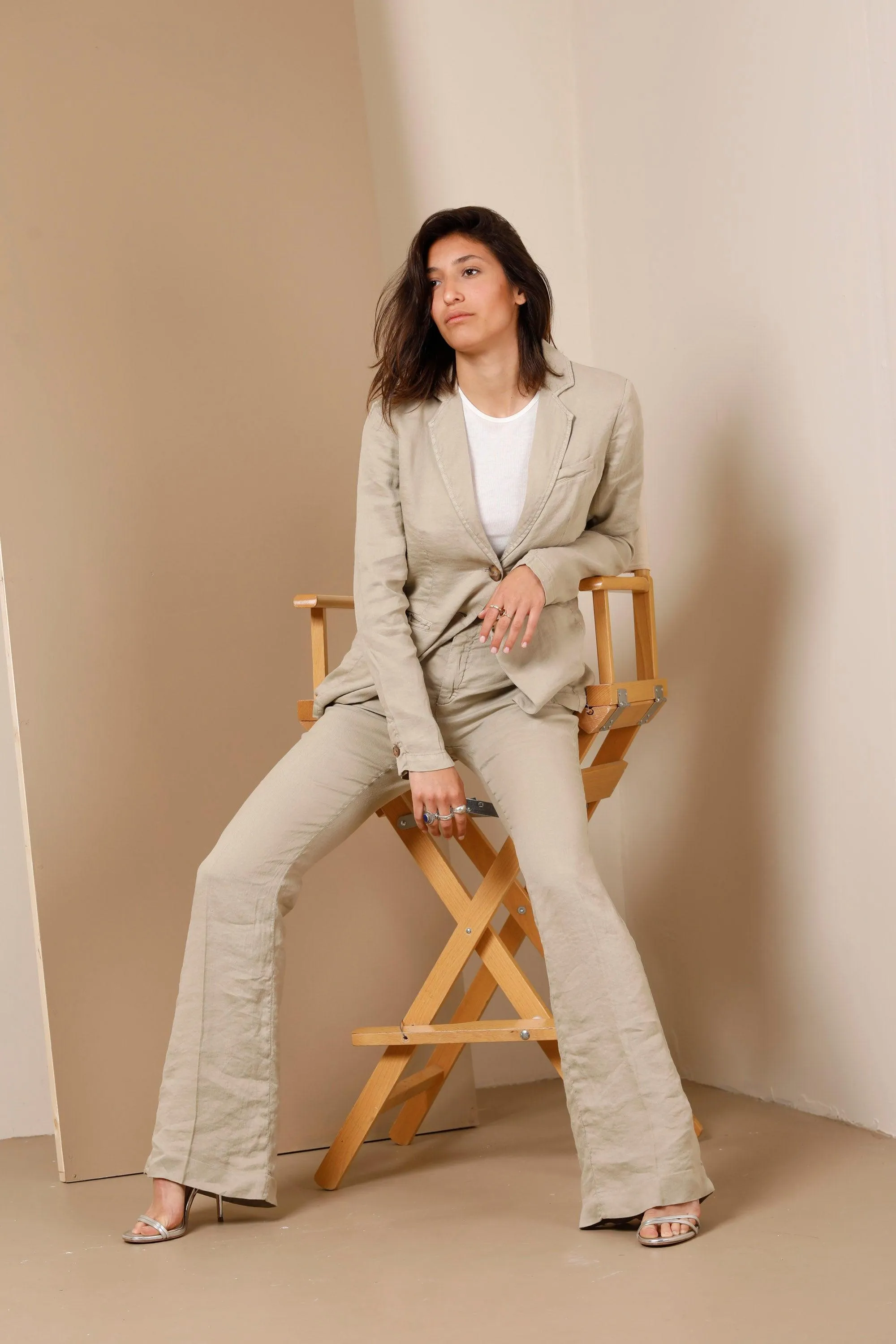 Helena woman blazer in linen and viscose sold by Mason's product image thumbnail 5