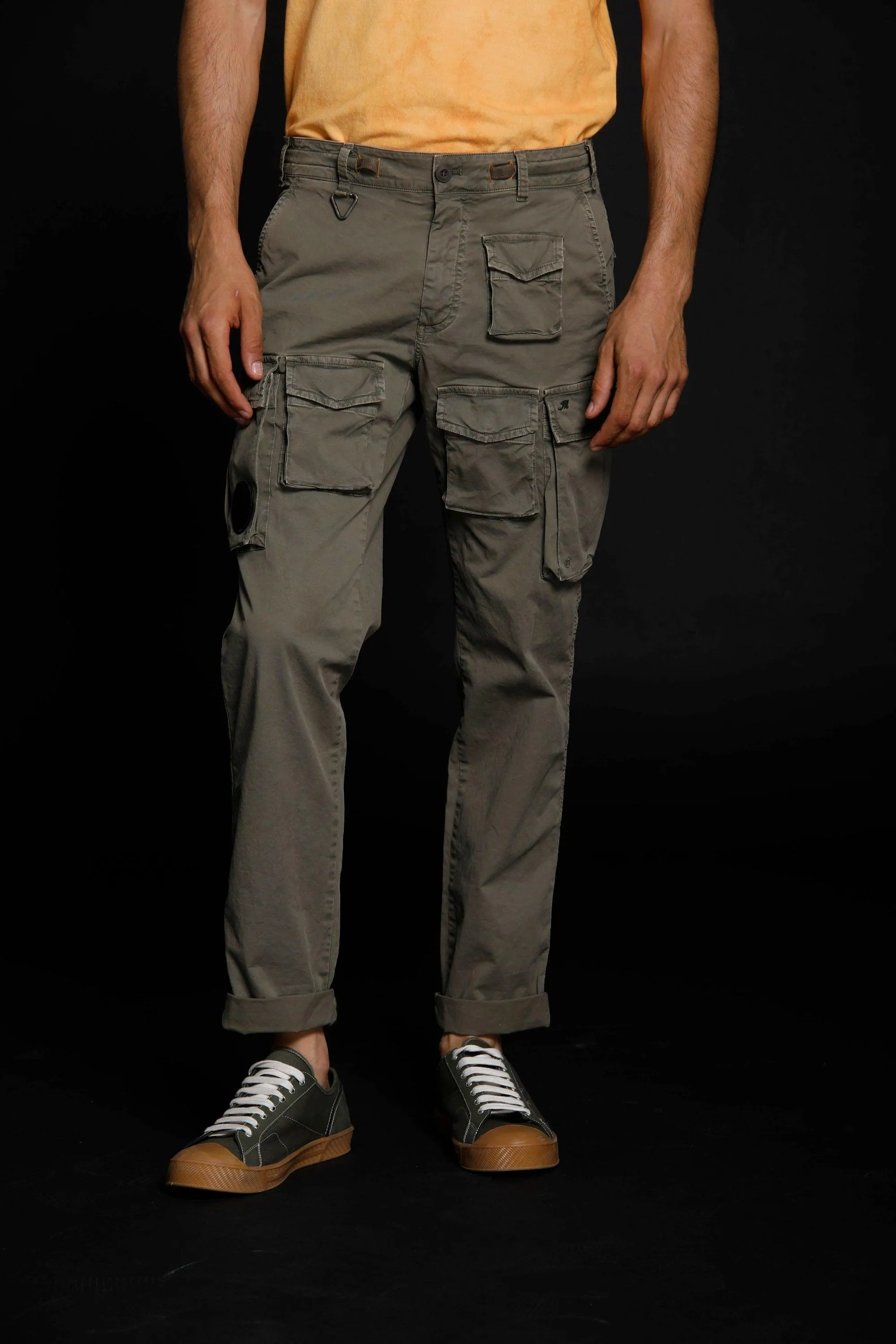 New snake man cargo pants in stretch cotton Logo edition carrot fit sold by Mason's product image thumbnail 2