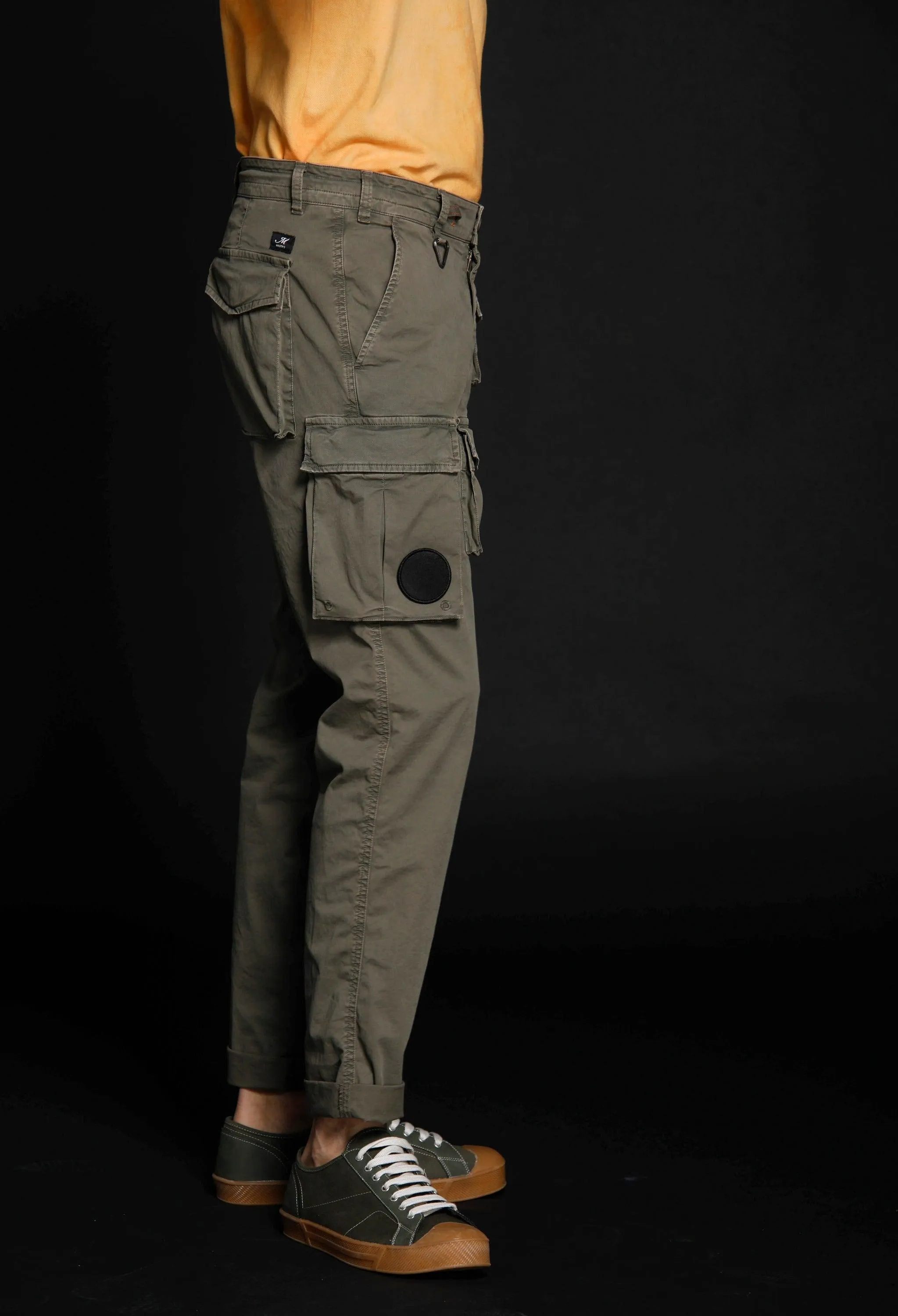 New snake man cargo pants in stretch cotton Logo edition carrot fit sold by Mason's product image thumbnail 4
