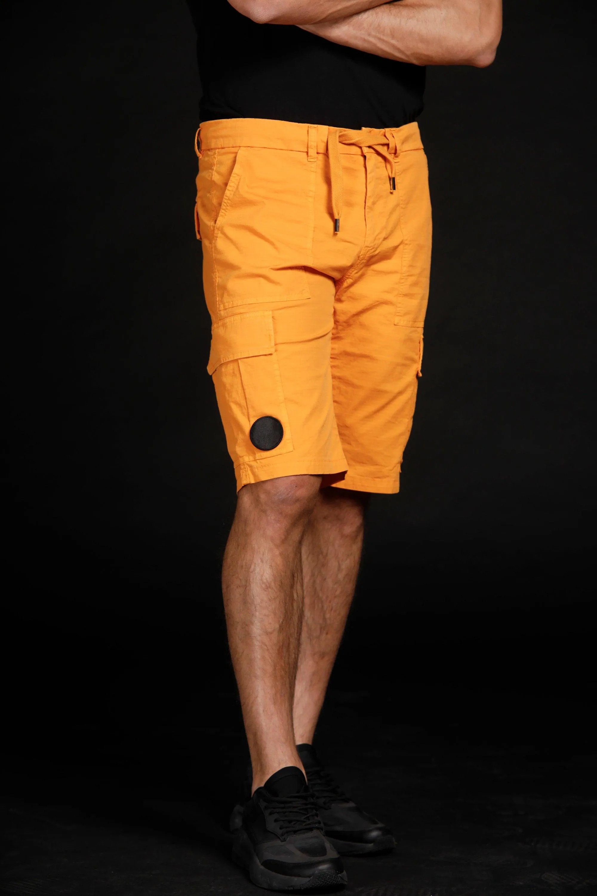 Rio de Janeiro man cargo bermuda Logo edition in cotone stretch regular sold by Mason's