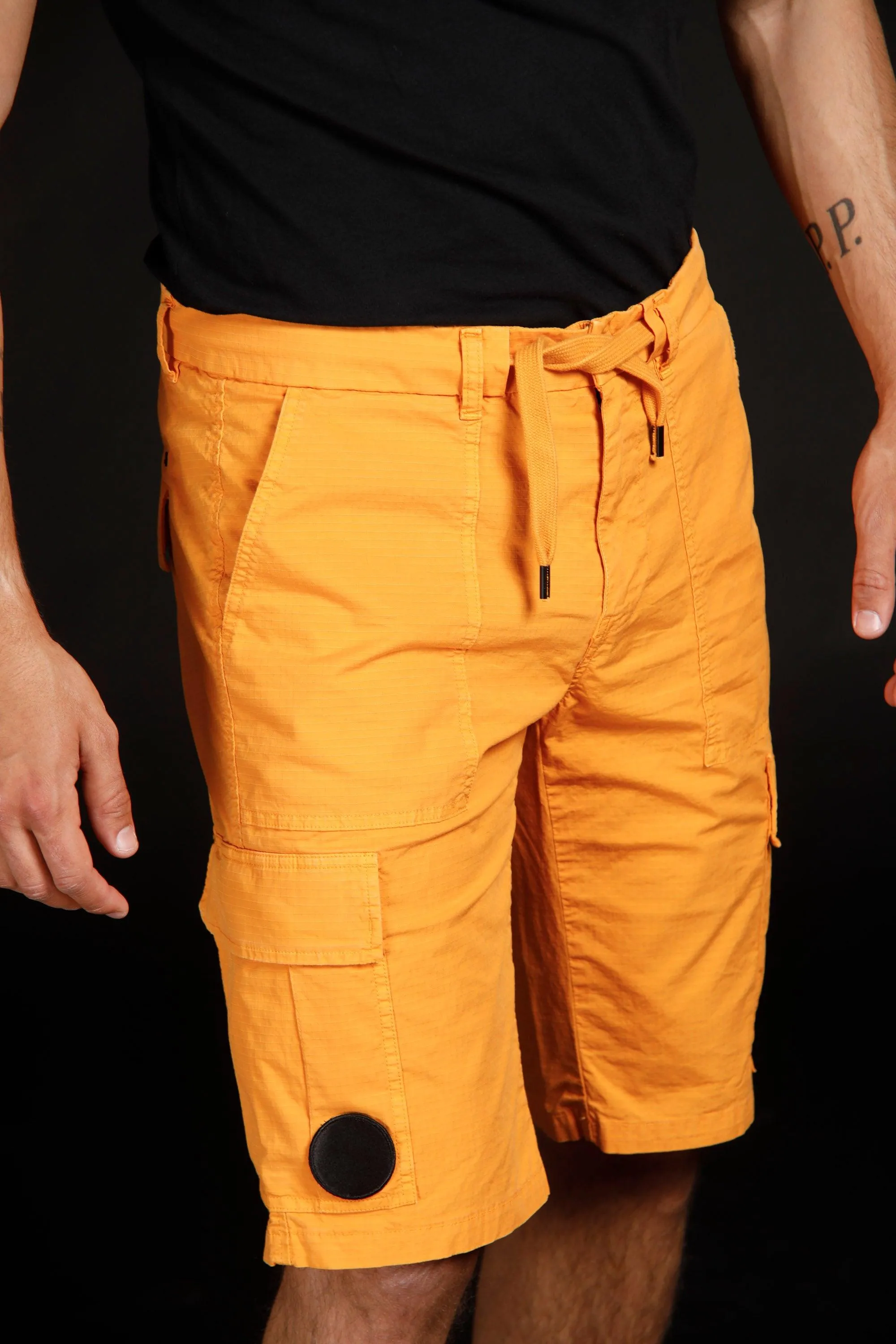 Rio de Janeiro man cargo bermuda Logo edition in cotone stretch regular sold by Mason's product image thumbnail 3