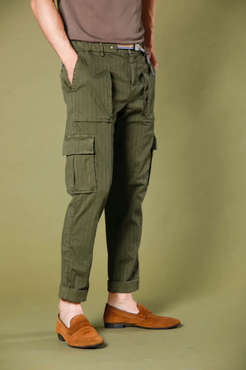 Cuba Buckle men's cargo pants in cotton resca 3D regular sold by Mason's product image thumbnail 3