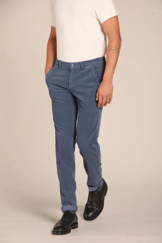 Torino men's chino pants in velvet 1500  striped slim fit  ① sold by Mason's