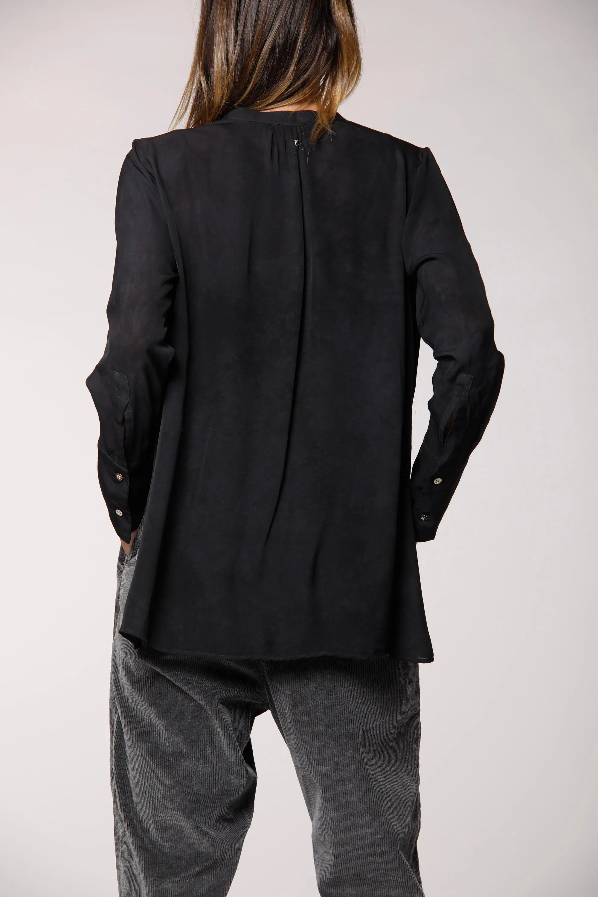 Adele W woman viscose shirt with long sleeves sold by Mason's product image thumbnail 4