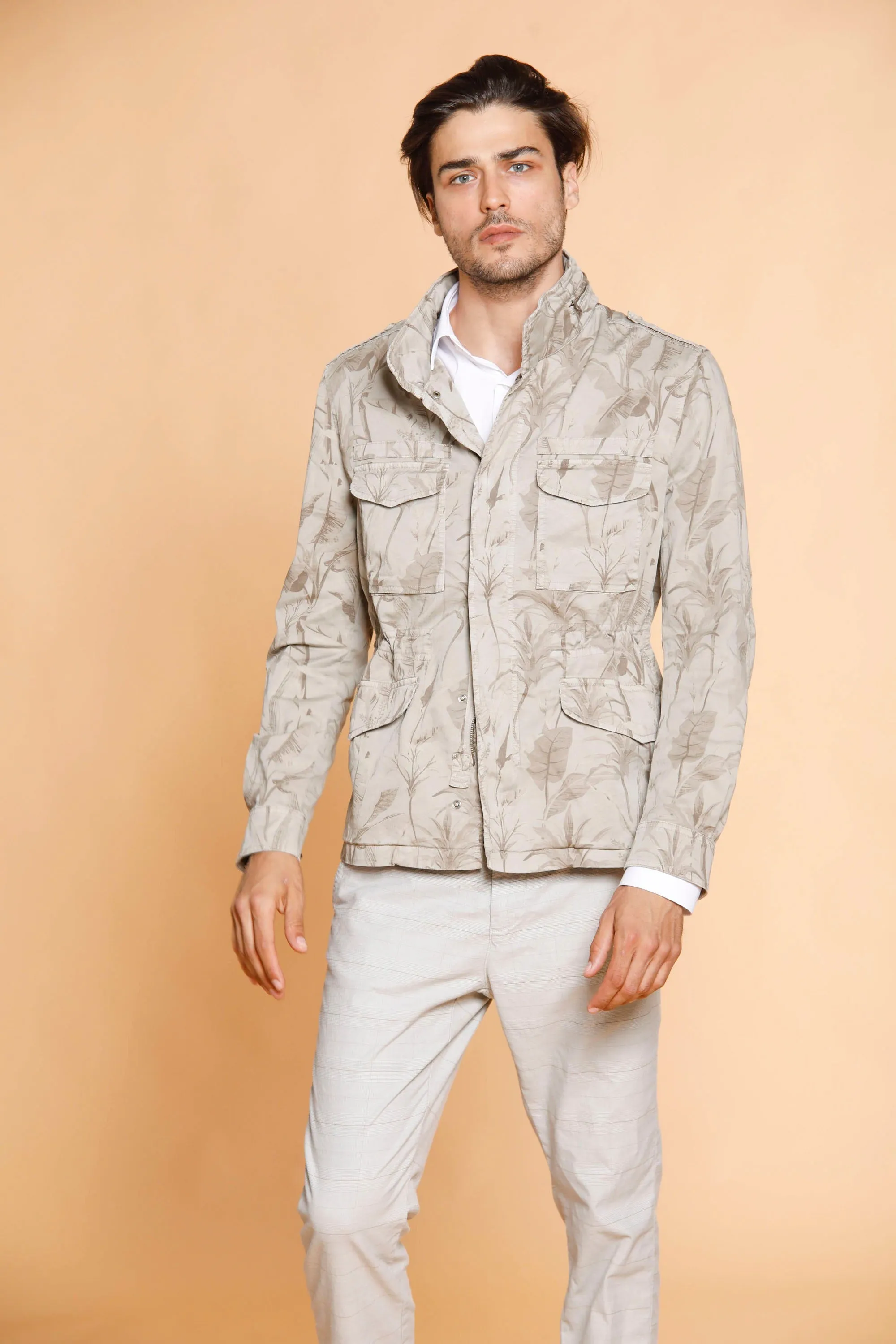 Osaka Style man chino pants in tencel with wales pattern carrot fit sold by Mason's product image thumbnail 2