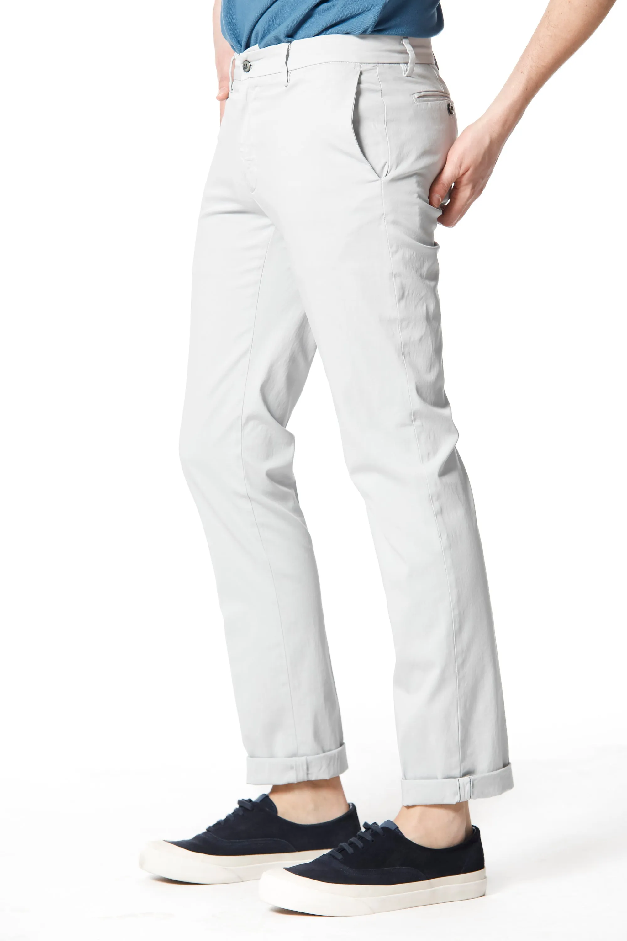 New York men's chino pants in stretch satin regular sold by Mason's product image thumbnail 3