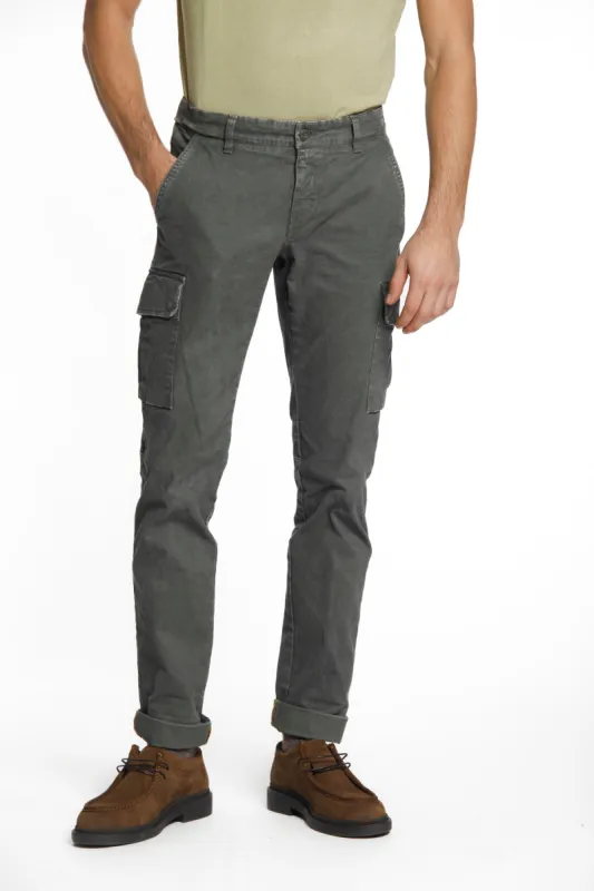 Chile man cargo pant in gabardine extra slim ① sold by Mason's