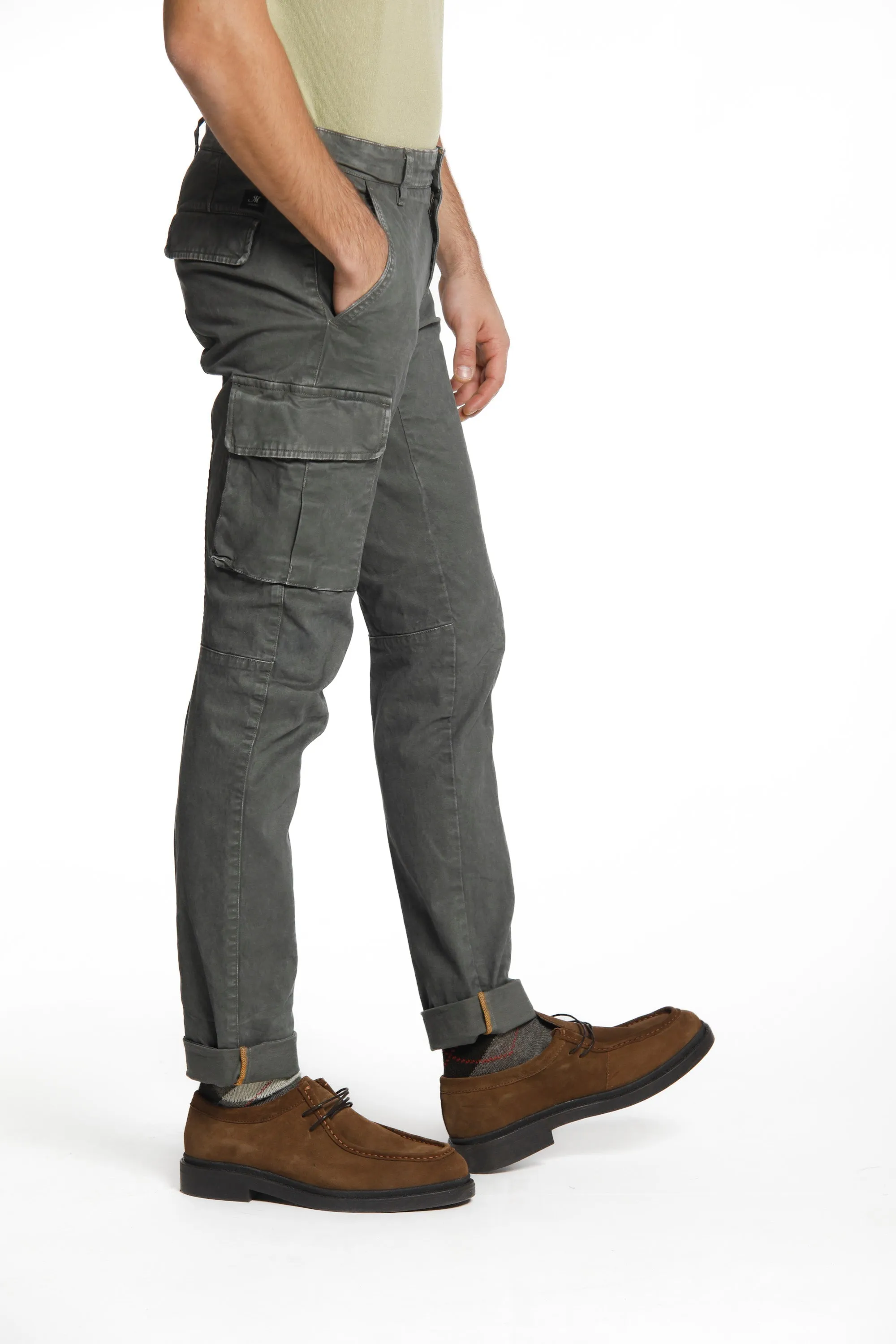 Chile man cargo pant in gabardine extra slim ① sold by Mason's product image thumbnail 2